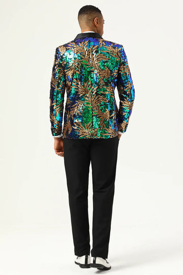 Blazer Lentejuelas Verde Oscuro